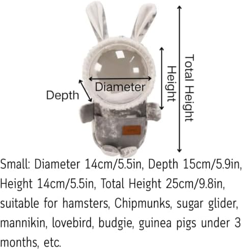 small pet carrier travel backpack for hamster guinea shown in use
