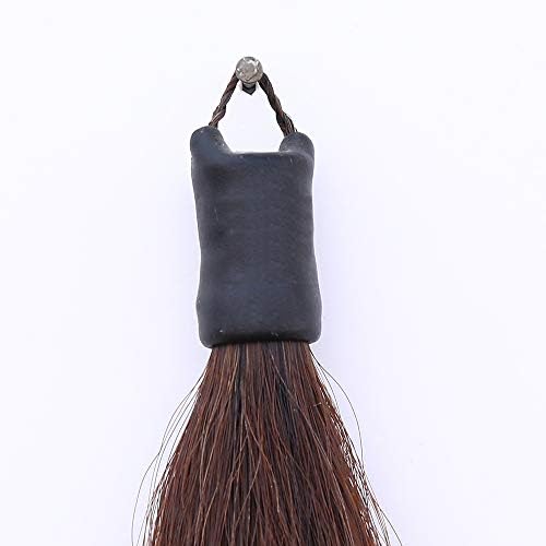 horse tail extensions with braided horsehair loop, blunt shown in use