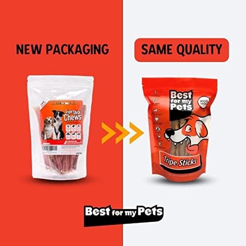 best for my pets tripe sticks for dogs shown in use