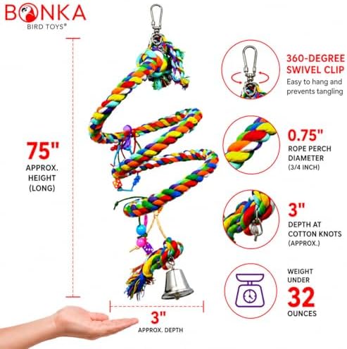 bonka bird toys 1961 large rope coil charm, close-up detail