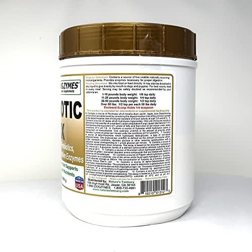 dogzymes probiotic max -10 billion cfu's probiotics, prebiotics shown in use