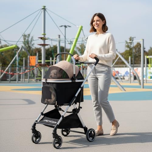 small pet stroller for dogs & cats under, view 9