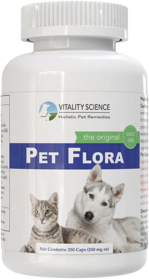 vitality science pet flora – natural probiotics for, main product view