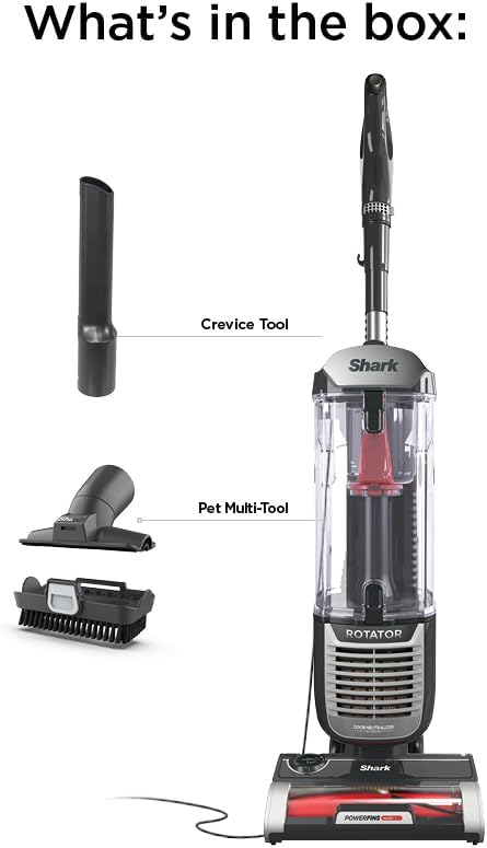 shark zu102 rotator pet upright vacuum with powerfins shown in use