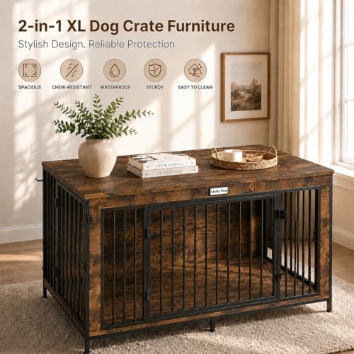48" xl dog crate furniture for medium &, package contents