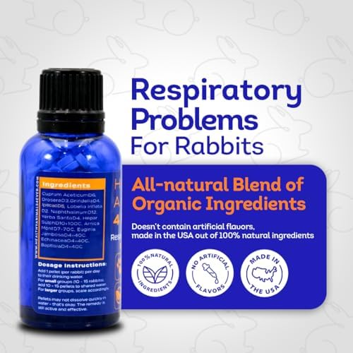 healthyanimals4ever ha4e - rabbit respiratory treatment - support, close-up detail