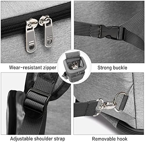 wheeled pet carrier backpack pet stroller, travel carrier, side view