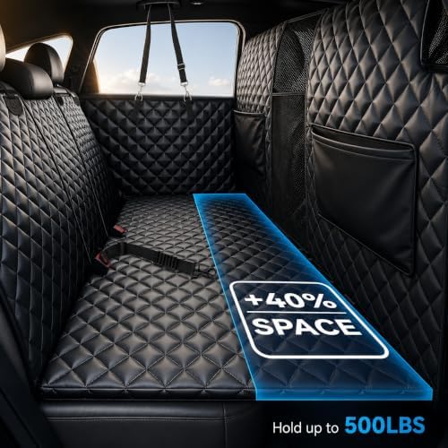 high barrier dog car seat cover,waterproof back seat, close-up detail
