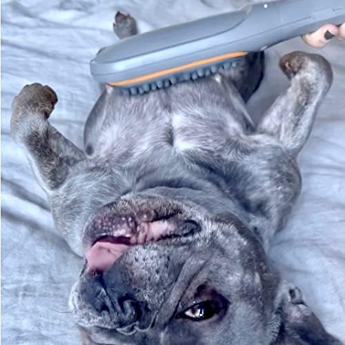 paw wave buzz therapeutic brush vibration pet massager, close-up detail