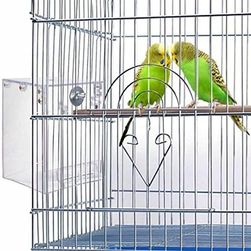 gurecod hanging bird bath cube bird bathtub bath, side view