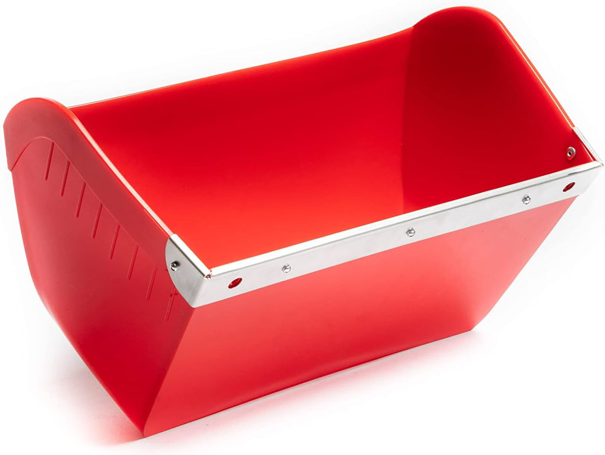 kane hanging feeder with guard, red, main product view