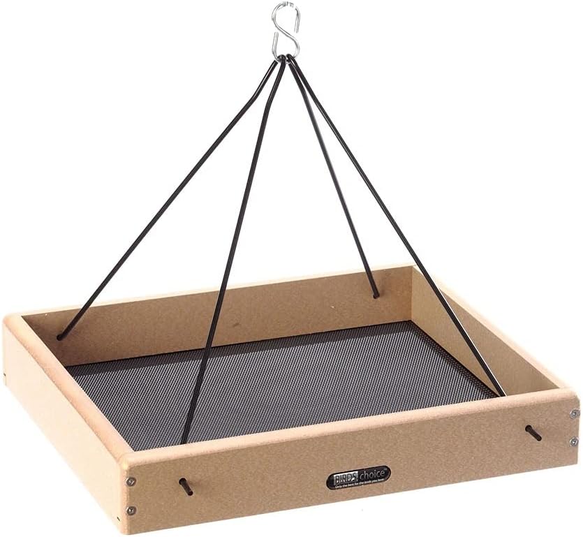 birds choice hanging tray bird feeder | large, main product view