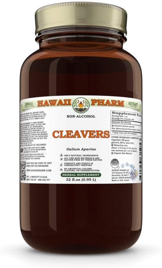hawaii pharm cleavers aerial parts alcohol-free extract, 32, main product view