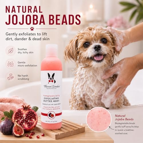 warren london exfoliating butter wash dog shampoo –, side view