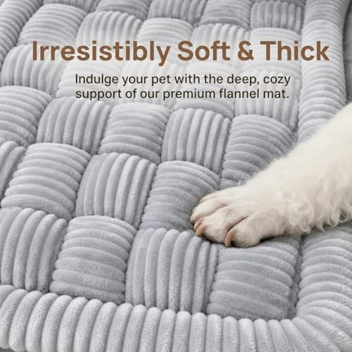 rynvale 51"x 23.6" thickened dog bed mat for shown in use