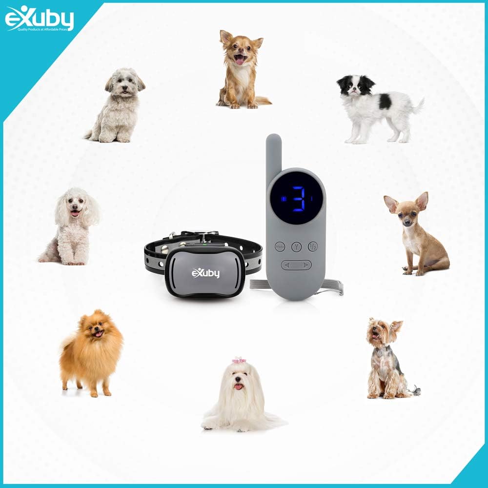exuby - tiny shock collar for small dogs, side view