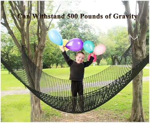 double layer safety netting, kids climbing game protection shown in use