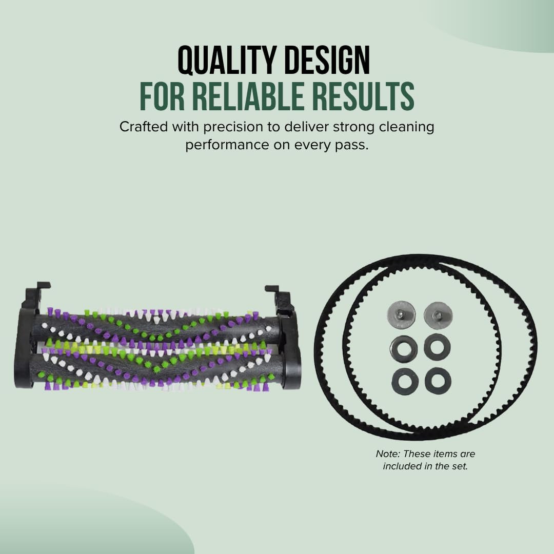 replacement brush roll assembly for bissell proheat 2x, side view