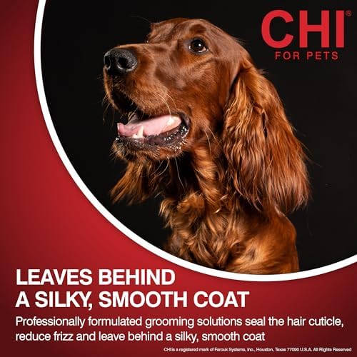 chi for dogs deep moisture dog shampoo, gallon, close-up detail
