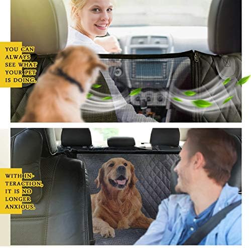 vailge dog car seat cover for back seat shown in use