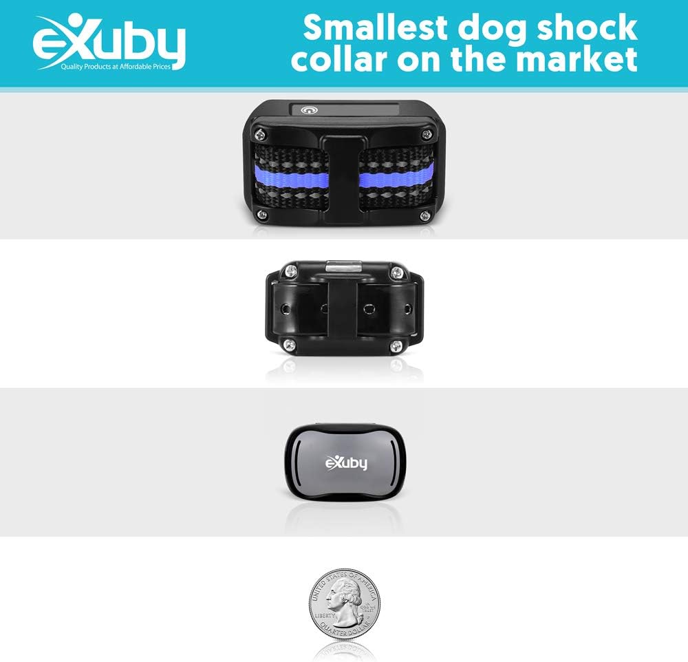 exuby - tiny shock collar for small dogs, close-up detail