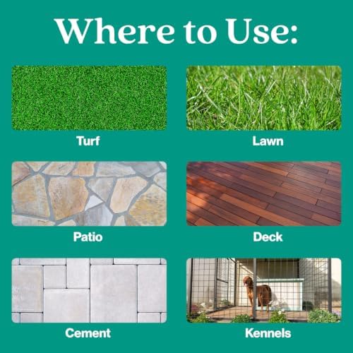 eco strong outdoor odor eliminator outside dog urine, side view
