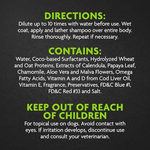 furminator ultra premium deshedding shampoo for dogs, 1, close-up detail