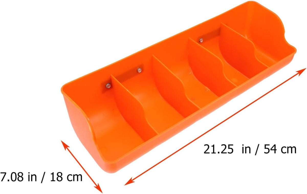ganazono pig feeding trough 5-compartment for piglets 2-pack shown in use