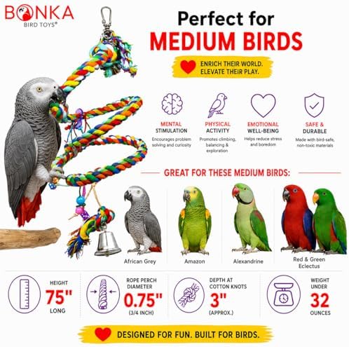 bonka bird toys 1961 large rope coil charm showing dimensions
