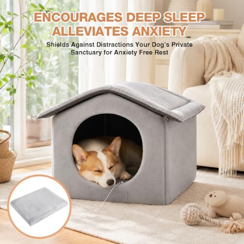 indoor dog house large dog tent with enclosed, close-up detail