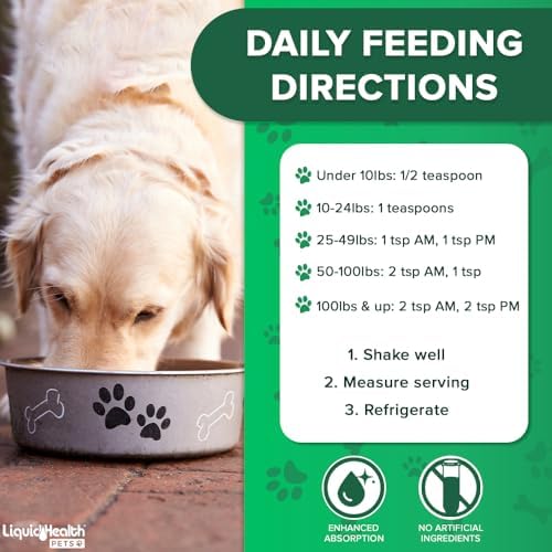 liquidhealth pets k9 liquid glucosamine level 5000 for showing dimensions