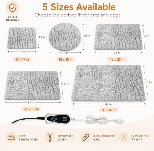 heated bed for small animals pet heating pad, package contents