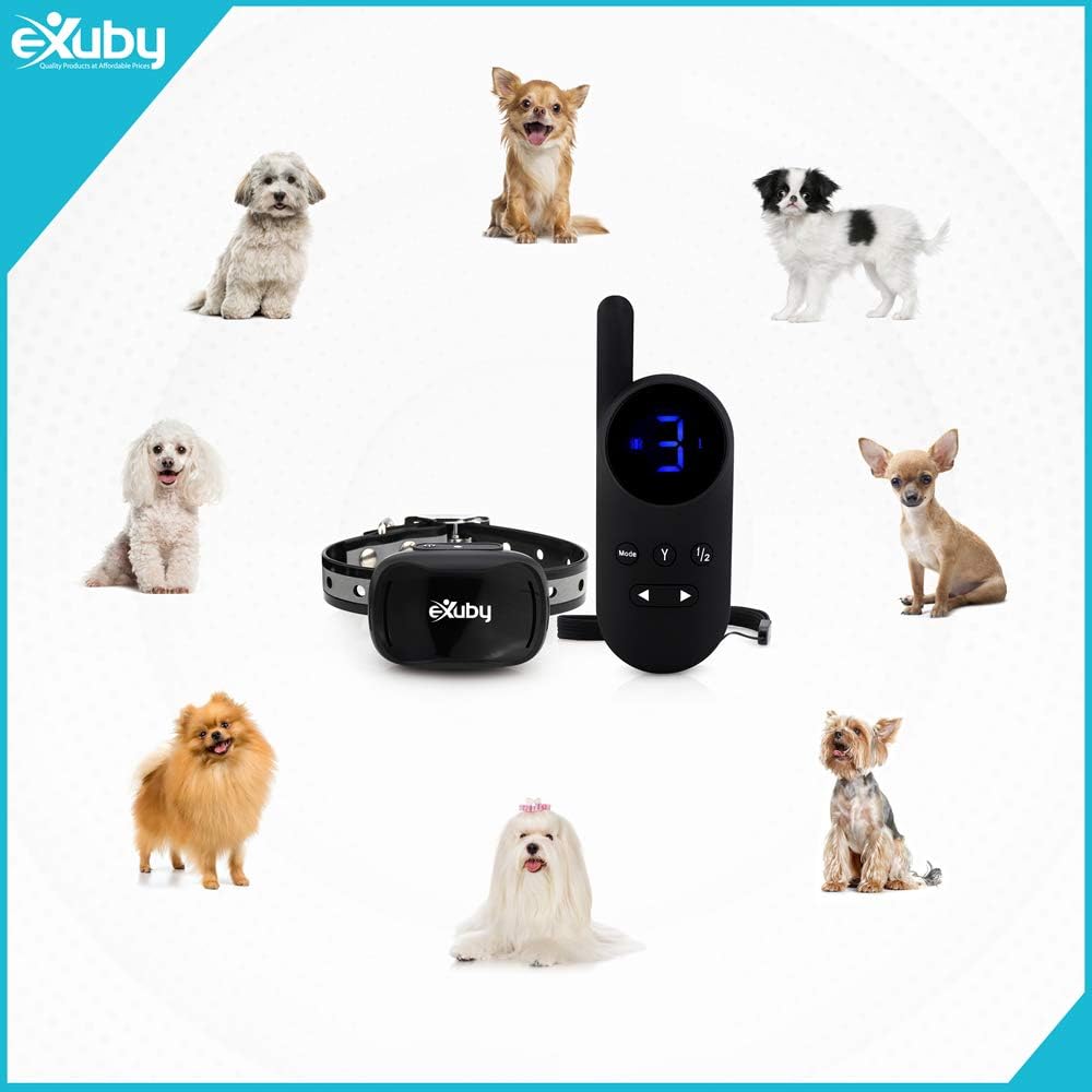 exuby - tiny shock collar for small dogs, side view
