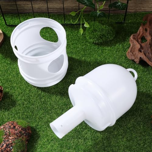 balacoo bird water dispenser 2-pack plastic bird cage, close-up detail