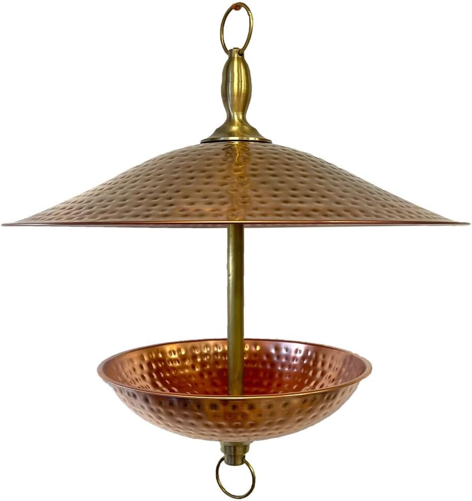 easy fill copper & brass bird feeder (large), main product view
