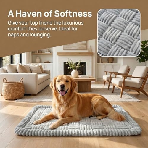 rynvale 51"x 23.6" thickened dog bed mat for on a desk or shelf