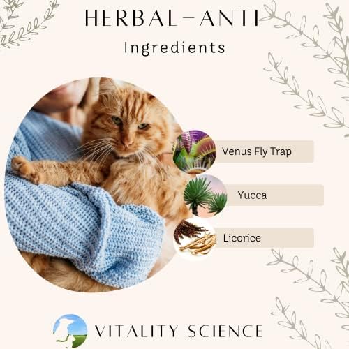 vitality science advanced immune restoration supplements for cats showing dimensions