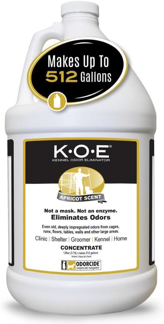 odorcide k.o.e. apricot odor eliminator concentrate for strong, main product view