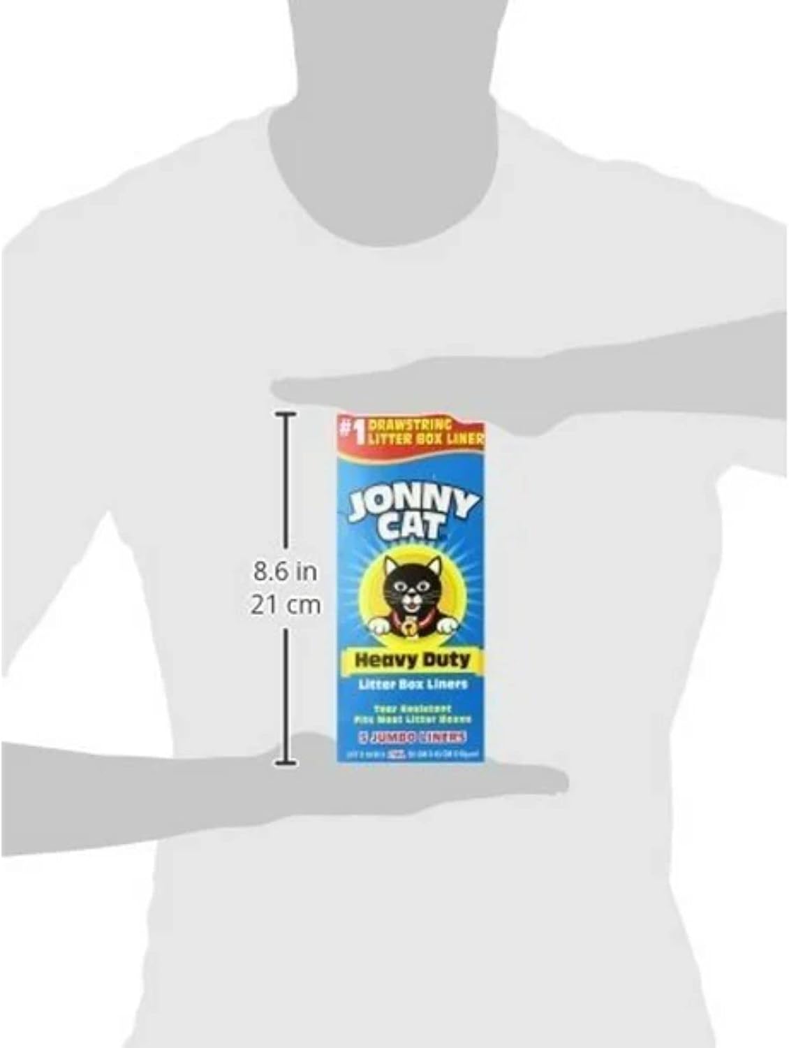 jonny heavy duty cat litter box liners (pack, side view