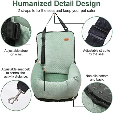 dog car seat for small medium dogs pet, side view