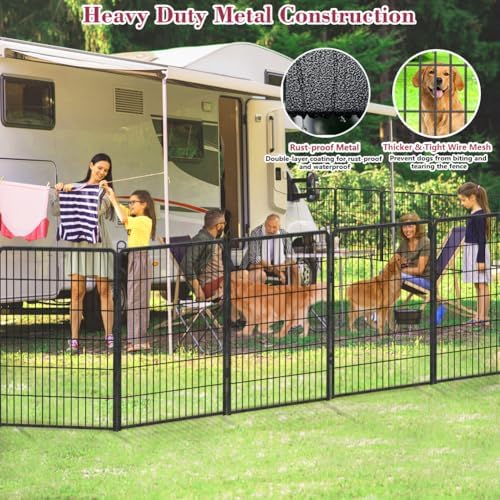 dog playpen 40 inch dog fence for outdoor shown in use