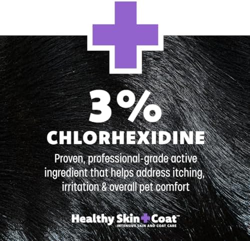 healthy skin + coat comfort anti itch hydrocortisone shown in use