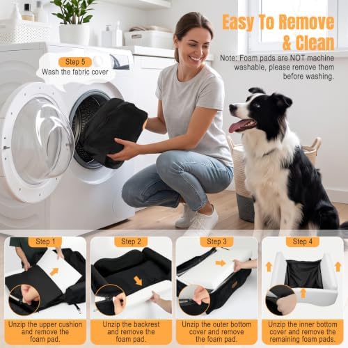 elevated dog car seat for 2 small dogs, front angle view