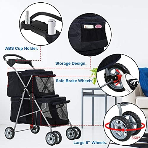 dog strollers for small medium dogs cat strollers, close-up detail