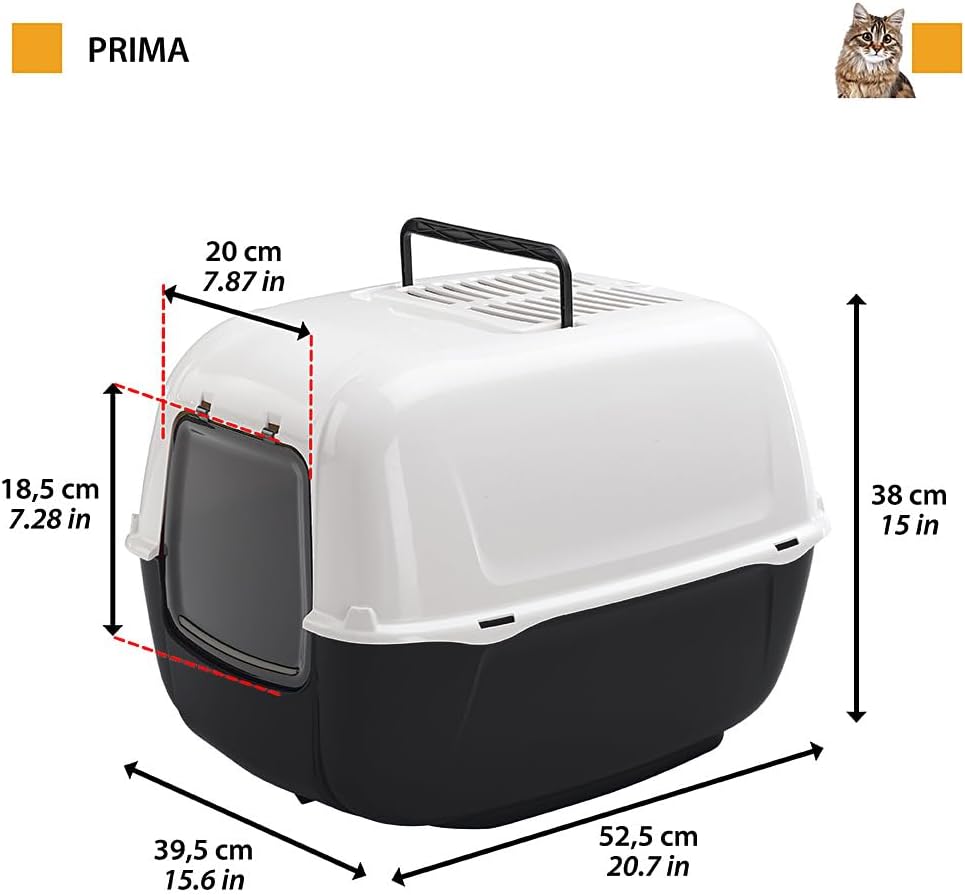 ferplast - cat litter box - litter tray shown in use