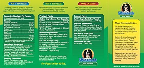 winston joint system - for smaller dogs under shown in use