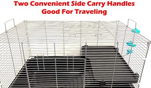 large pet products universal 2-level small animals home, front angle view