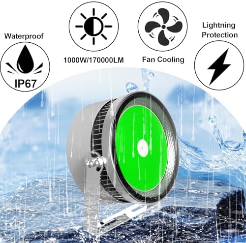 1000w led fishing lights, 170000lm high brightness fish shown in use