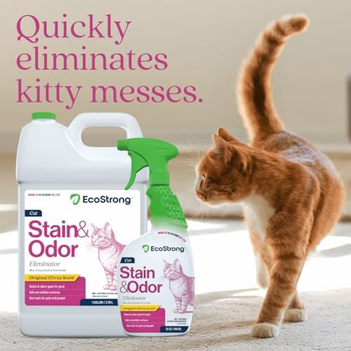 eco strong cat stain and odor remover| enzyme, close-up detail