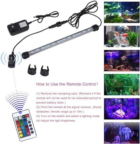 mq 36 in submersible led aquarium light, 13w shown in use
